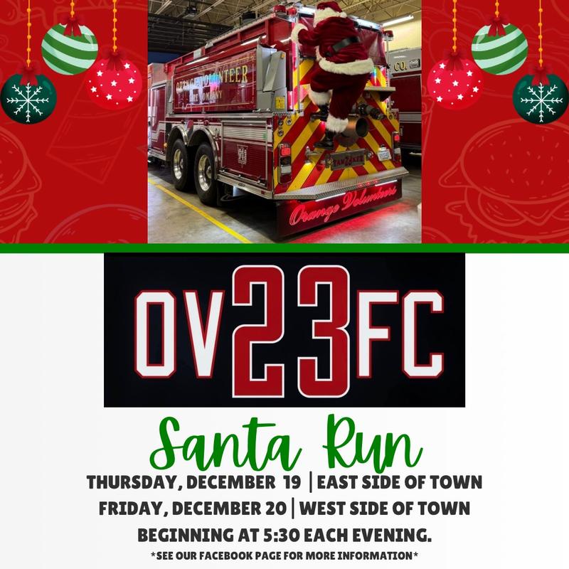 2024 Santa Run Orange Volunteer Fire Company